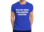 Questo è Il Mio Costume Di Halloween Divertente Detto Travestimento Spaventoso Maglietta Da Uomo, Blu, 3XL