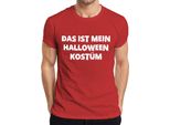 Questo è Il Mio Costume Di Halloween Divertente Detto Travestimento Spaventoso Maglietta Da Uomo, Rosso, 3XL