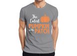 La Zucca Più Carina Del Giardino Di Halloween Maglietta KüRbis Baby Kinder Herren, Grau, Xxl