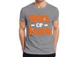 Maglietta Da Uomo Trick Or Teach Halloween Teacher Gift Funny School Lesson, Grigio, Xxl