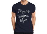 Maglietta Da Uomo Frequent Flygen Witch Witch Hat Witch Broom Stardust Magical, Navy, Xxl