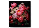 Oh Art! - Set Di Pittura Per Numeri Peonie Rosa - 40X50Cm, Con Cornice In Legno E Pennelli Fai Da Te