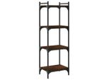 Syfax™ Libreria 4 Ripiani Rovere Marrone 40X30X120Cm Legno Multistrato