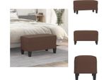 Vidaxl Panca Marrone 70X35X41 Cm In Pelle Finta - Panche