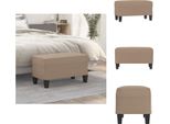 Vidaxl Panca Cappuccino-Marrone 70X35X41 Cm In Pelle Finta - Panche