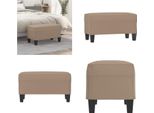 Vidaxl Panca Cappuccino Brown 70X35X41 Cm In Pelle Finta - Panca - Panche - Panchette - Panchette - Panchine