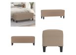 Vidaxl Panca Cappuccino Brown 100X35X41 Cm In Pelle Finta - Panca - Panche - Panchette - Panchette - Panchine
