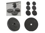 Vidaxl Piastre Per Pesi 6 Pezzi 30 Kg Cemento - Piastra Per Pesi - Disco Per Pesi - Disco Per Bilanciere