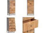 Vidaxl Credenza Con Cassetti 45X30X100 Cm In Legno Massiccio Antico - Cassettiera - Cassettiera - Cassettiera - Cassettiere