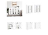 Vidaxl Armadi A Muro 2 Pz. Legno Ingegnerizzato Bianco - Armadio A Muro - Armadi A Muro - Armadio - Armadio Portaoggetti