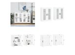Vidaxl Armadi A Muro 2 Pz. Legno Ingegnerizzato Bianco - Armadio A Muro - Armadi A Muro - Armadio - Armadio Portaoggetti