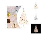 Vidaxl Albero Di Natale Artificiale Con Luci E Decorazioni Bianco 150 Cm - Alberi Di Natale