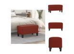 Vidaxl Panca Rosso Vino 70X35X41 Cm In Pelle Finta - Panche