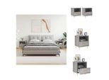 Vidaxl Comodini 2 Pz. Grigio Sonoma 40X35X47,5 Cm Materiale A Base Di Legno - Comodini