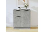 Maison Exclusive - Credenza Grigio Cemento 60X30X70 Cm Materiale Ligneo