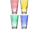 Leonardo Twist Set Di Bicchieri Lunghi Da 300 Ml 4 Pezzi