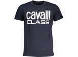 Cavalli Class Maglietta Da Uomo Blu Lussuosa: Taglia - 2XL Taglia: 2XL