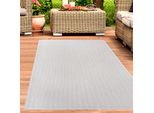 Tappeto Per Interni Ed Esterni Resistente Alle Intemperie E Di Facile Manutenzione, Con Un Moderno Design Grigio Crema Dimensioni - 160 X 230 Cm