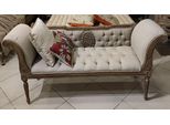 PompööS By Casa Padrino Luxury Baroque Chesterfield Bench Provence Grey / Brown 170 Cm - Designed By Harald GlööCkler