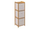 5 Cinque Semplicemente Intelligenti - Regal "Tidy Box"" Con 3 Tasche In Bambù"
