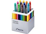 Karin Realbrush Pro Basic Colors Set 12 Pennelli Esclusivo E Custodia Protettiva
