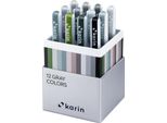 Karin Realbrush Pro Colore Grigio Set 12 Spilli Exklusivi Etui