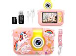 Bambini Fotocamera Digitale, Bambini Fotocamera Selfie, Regalo Per3 4 5 6 7 8 9 10Years Ragazza E Ragazzo, 2.4In Bambini Fotocamera Digitale Display, 180 °Flip Lente
