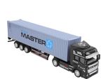 1: 48 Lega Camion Contenitore Modello Giocattolo Altamente Simulazione Bambini Auto Giocattoli Veicolo (Grigio Camion Contenitore Modello)