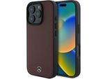 Mercedes Mehmp16L23Rbarr Iphone16 Pro 6.3 Czerwony/Red Custodia Rigida In Pelle Liscia E Testurizzata Magsafe
