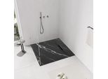 Piatto Doccia Rea Bazalt Carrara Black 90X90