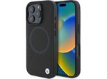 Bmw Bmhmp16L23Rtpk Iphone 16 Pro 6.3Czarny/Nero Hardcase Segno Pelle Mezzo Textured E Cerchio Magsafe