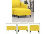 The Living Store Sgabello Giallo Chiaro 70X55X41 Cm Tessuto