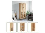 The Living Store Credenza Sonoma Rovere 69,5X34X180 Cm Materiale In Legno