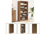 The Living Store Armadio Rovere Artigianale 100X50X200 Cm Materiale In Legno