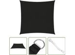 The Living Store Tenda Da Sole 160 G/M² Nera 4X4 M Hdpe