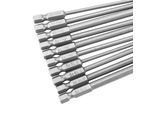 Set Da 10 Pezzi Con Punte Per Cacciavite A Croce In Acciaio S2 (PH1, PH2) Con Gambo Esagonale Da 1/4 Di Pollice, Lunghezza 100 Mm