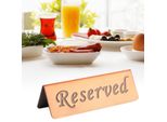 Segno Riservato, Segno Riservato Doppio Lato, Segno Riservato Del Tavolo, Segno Riservato Dell'acciaio Inossidabile, Segno Riservato Del Ristorante