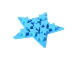 Cinque Stampi Per Cubetti Di Ghiaccio A Forma Di Stella In Silicone – Ideali Per Discoteche, Bar E Feste (Blu)