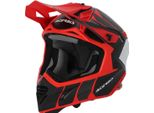 Casco Da Motocross Acerbis X-Track 2023, Nero/Rosso, Xl (61/62)