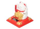 Gatto Ondeggiante Fortunato, Decorazione Del Gatto Fortunato, Ornamenti Del Gatto Fortunato Di Energia Solare, Gatto Di Fortuna Ondeggiante Del Braccio, Gatto Di Benvenuto Di Ricchezza, Ornamenti Del Gatto Fortunato