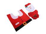 Coperchio Del Wc, Set Di Coperchi Del Wc, Coperchio Del Wc Di Babbo Natale, Coperchio Del Wc Natalizio, Decorazione Natalizia