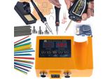 Rosfix Set Orange Husky OH660 Electric S – Stazione Di Saldatura E Saldatrice Per Plastica 2 In 1, 660 W, Led, Cucitrice Da 100 W, 400 Punti Metallici