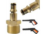 Rosfix Adattatore M22 Per Attacco Rapido – Ottone, Perno Da 14 Mm | Per Idropulitrici Patriot, Daewoo, Bort E Yili | A Tenuta Stagna E Durevole