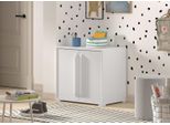 Vipack - Cassettiera Sam A 2 Ante, Finitura Melaminico Bianco