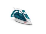 Tefal Easygliss Plus FV5718 Iron Dry & Steam Iron Durilium Soleplate 2400 W Turquoise, White