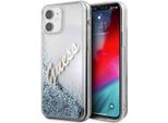 Guess Guhcp12Sglvsbl Iphone 12 Mini5,4 Niebieski/Blu Custodia Rigida Glitter Vintage Script