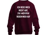 Non Sono Arrabbiato Per Gli Altri Sarcasticamente Infastidito Felpa Pullover Unisex Office, Borgogna, Xxl