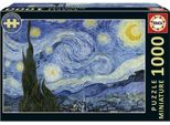 Puzzle - Educa - Miniature Starry Night - 1000 Pieces - 62.5 X 30 Cm - From 12 Years Old