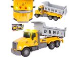 Malplay Camion Ribaltabile Camion Da Costruzione Giocattolo Camion In Movimento Sportello Luce Suono Da 3 Anni Regalo Giallo