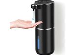 Distributore Automatico Di Sapone, Usb C Ricaricabile A Parete, 380 Ml, Sensore Di Erogazione Elettrico, 4 Livelli Regolabili Nero Cucina, Bagno
